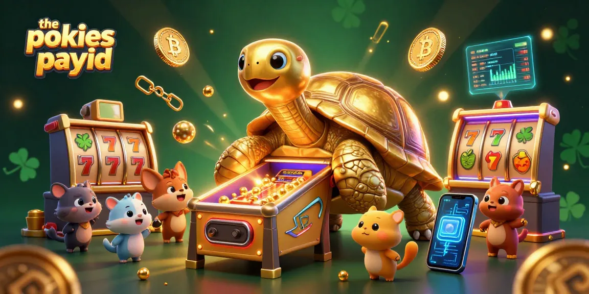 Play the pokies payid at a vibrant casino scene with animated characters and dynamic game elements.