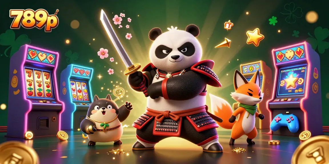 Engage with the excitement of 789p's vibrant casino world, featuring dynamic characters and slot elements.